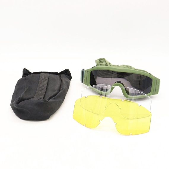 Тактичні окуляри протиударні з 3 змінними лінзами / Балістичні окуляри для ЗСУ | Зображення 9