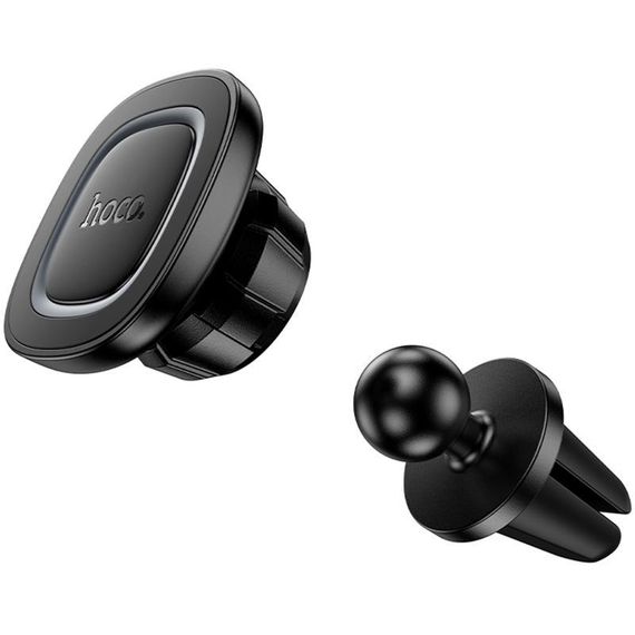Автотримач Hoco H72 Crown magnetic (air outlet) Black / Metal gray | Зображення 3