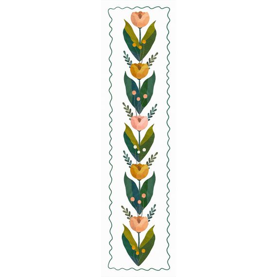 Доріжка на стіл (ранер) Тюльпани 150x40 см (DR_25F007)