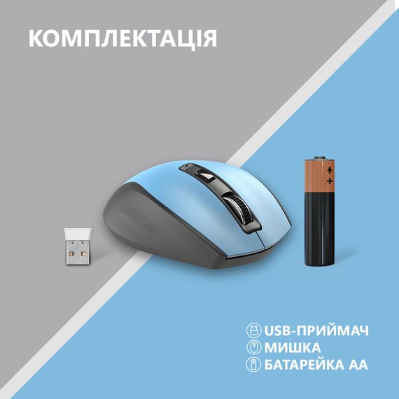 Мишка 2E MF250 Silent Wireless Blue (2E-MF250WBL) | Зображення 6