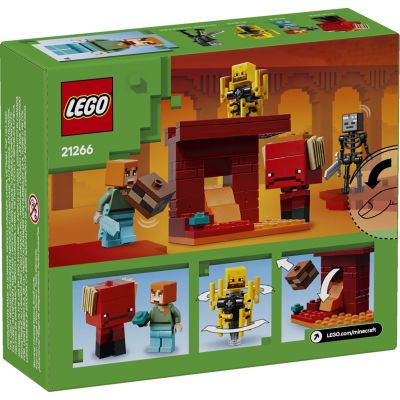 Конструктор LEGO Minecraft Битва з лавою у Незері (21266) | Зображення 4