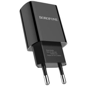 Сетевое зарядное устройство для BOROFONE BA20A Sharp single port charger set(Lightning) 10.5W Black