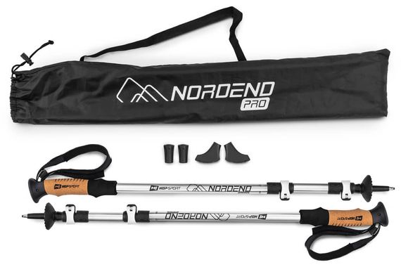 Трекінгові палиці Hop-Sport Nordend Pro сріблясті | Зображення 6