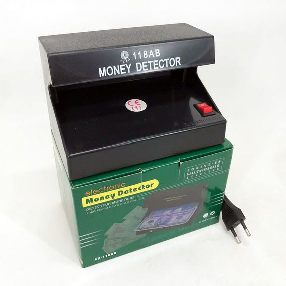 Детектор перевірки купюр AD-118AB, Лампа для перевірки купюри, Лампа для валюти Детектори банку SK-15 | Зображення 7