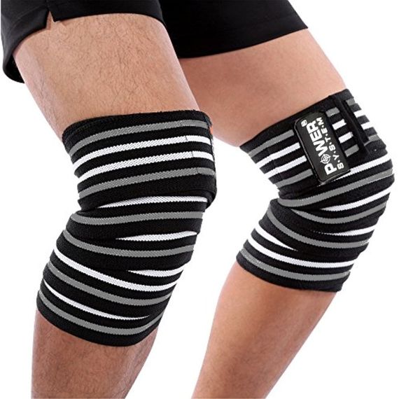 Бинти на коліна Power System PS-3700 Knee Wraps Grey/Black (пара) | Зображення 3