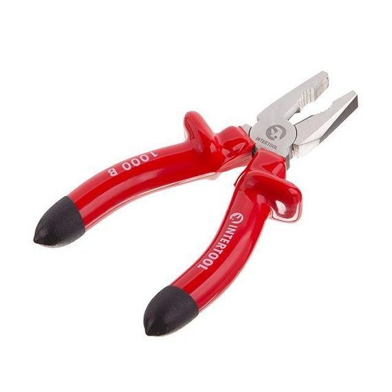 Плоскогубці 160 мм, діелектричні, Cr-V INTERTOOL NT-0312 | Зображення 1