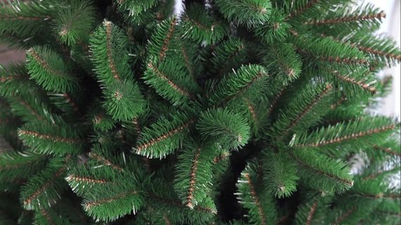 Искусственная зелёная ёлка 180 см на деревянной подставке | Пышная новогодняя ёлка HVOYA | Зображення 4