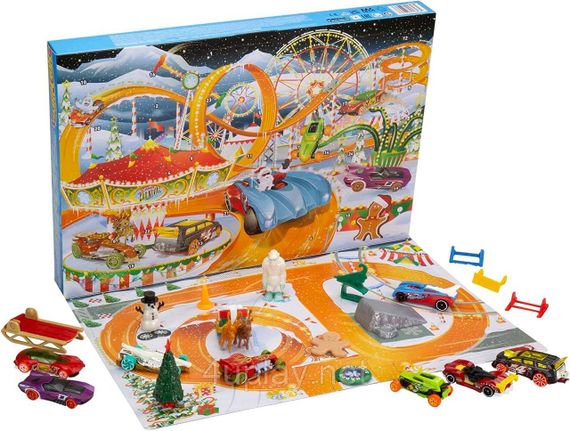 Адвент-календар Хот Вілс 2022/2023. Hot Wheels Advent Calendar. Новорічний подарунковий набір машинок | Зображення 4