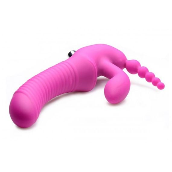 Безремневий страпон з потрійною вібрацією, Regal Rider Strap-On Vibrator | Зображення 3