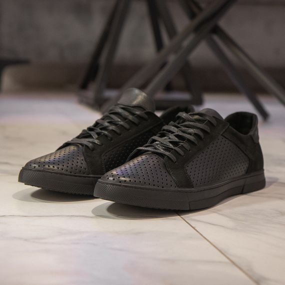 Чорні чоловічі кеди великий розмір 46 47 48 49 | Зображення 1