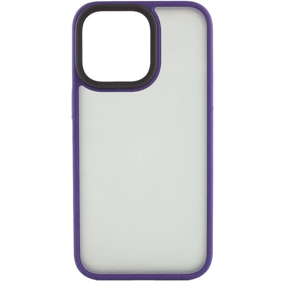 TPU+PC чехол Metal Buttons для Apple iPhone 12 Pro / 12 (6.1") Темно-Фиолетовый | Зображення 2