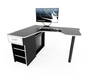 Стол компьютерный Comfy-Home Kano-2 черныйбелый