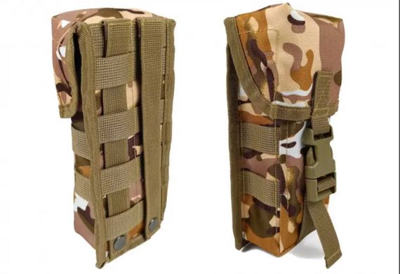 Підсумок під два магазини АК одинарний закритий Multicam Arid (MOLLE, підсумок на розвантаження, жилет, РПС) | Зображення 3