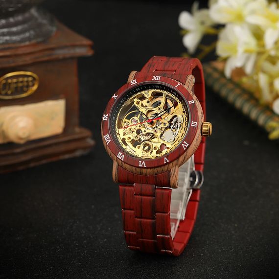 Годинник Fo2rsining 8277 Red-Gold | Зображення 1