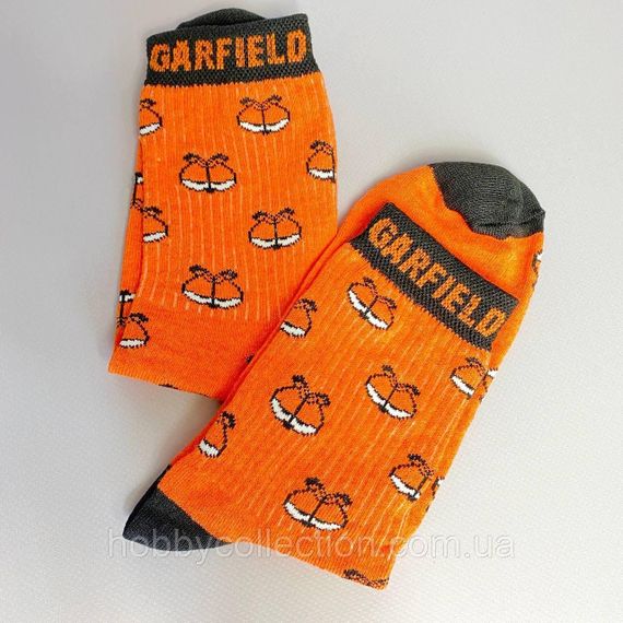 Шкарпетки чоловічі високі 1 пара "Garfield" оранжеві 40-45 р бавовняні | Зображення 5