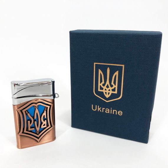 Запальничка газова ЗСУ (Подарунка, Гостро полум'я) HL-4112-4. HV-330 Колір: бронза | Зображення 8