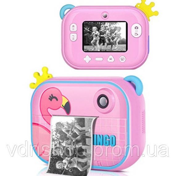 Принтер для друку для дітей, Дитячий фотоапарат фотокамера з принтером Цифрова камера малюків RU-67 | Зображення 2