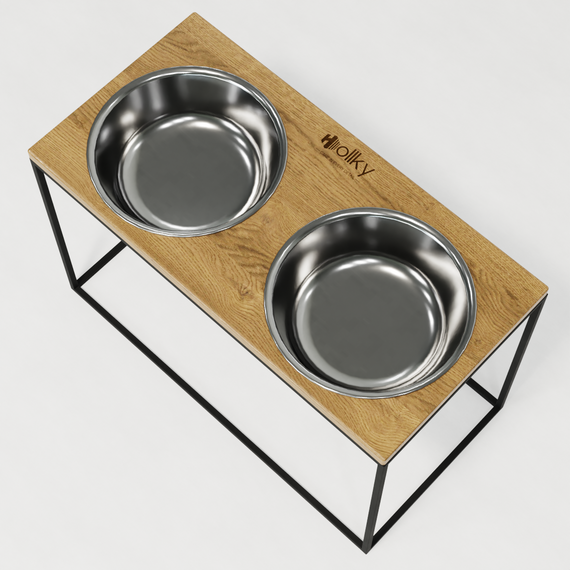 Миски на підставці для дуже великих собак Hollky Base XXL40 (2 × 2,8 л) BXXL40-643240-BLNT | Зображення 3