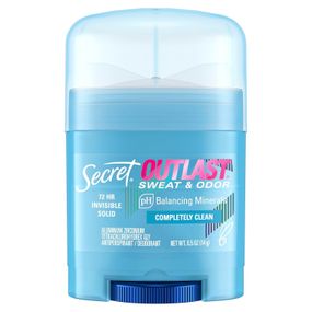 Дезодорант-антиперспірант жіночий Secret Outlast 72h Sweat & Odor Protection Completely Clean (14 g)