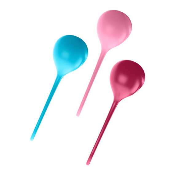 Вагінальні кульки набір Strengthening Balls, 3 шт вага: 62-82-98 гр Satisfyer (Німеччина) | Зображення 2