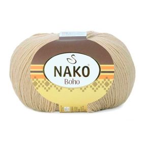 Шкарпеткова пряжа Nako Boho, кремовий 12534