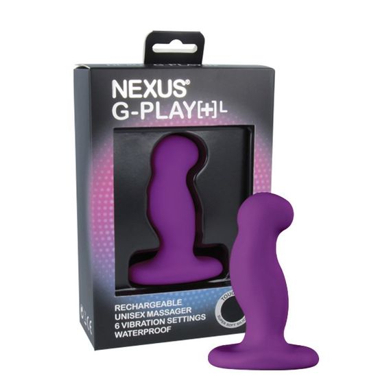Вібромасажер простати Nexus G-Play Plus L Purple, макс діаметр 3,5 см, перезаряджається | Зображення 1
