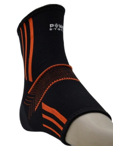 Бандажі на гомілкостоп Power System PS-6022 Ankle Support Evo Black/Orange M (пара) (PS_6022_M_Black/Orange) | Зображення 3