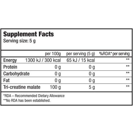 Креатин комплекс BioTechUSA Tri Creatine Malate 300 g /60 servings/ | Зображення 1