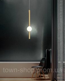 Люстра потолочная LED ND7044/900VB-k Латунь 100-200х10х10 см.
