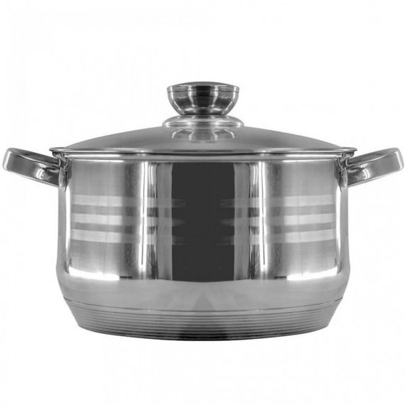 Набір кухонного посуду RB-601 для всіх видів плит із 12 предметів зі скляними кришками з паровипуском (12820_5026) | Зображення 2