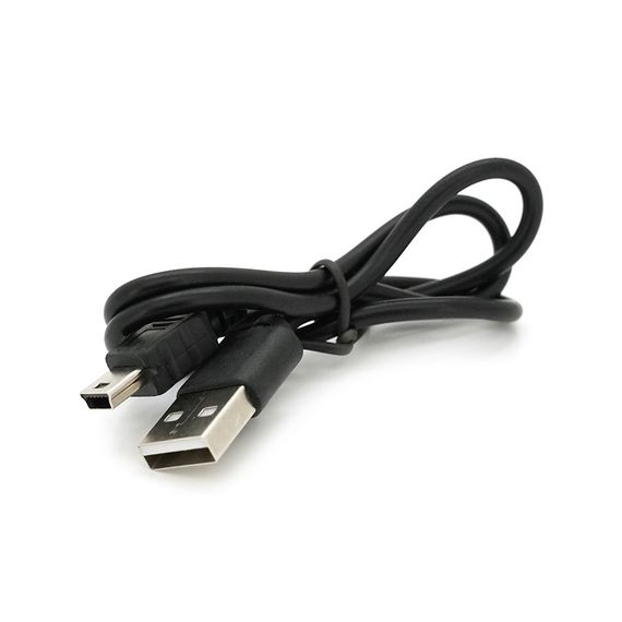 Кабель USB 2.0 (AM / Mini 5 pin) 0.4м, чорний | Зображення 1