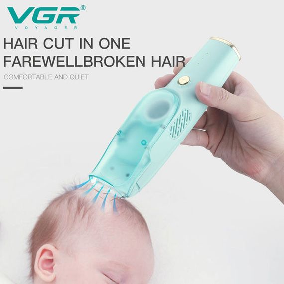 Машинка з витяжкою для стрижки дітей та немовлят VGR V-151 Baby зі змінними насадками ZP-79 | Зображення 8
