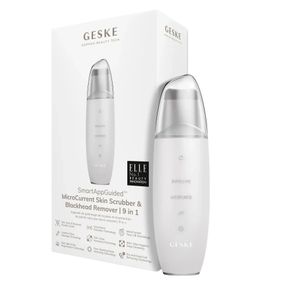Мікрострумовий скрабер для шкіри та усунення чорних точок GESKE MicroCurrent Skin Scrubber&Blackhead Remover 9в1 white