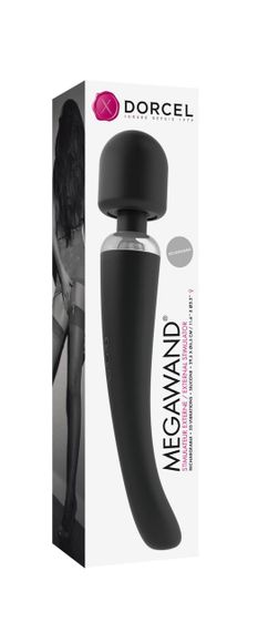 Потужний вібромасажер Dorcel Megawand Black перезаряджуваний, 160 режимів sexstyle | Зображення 1