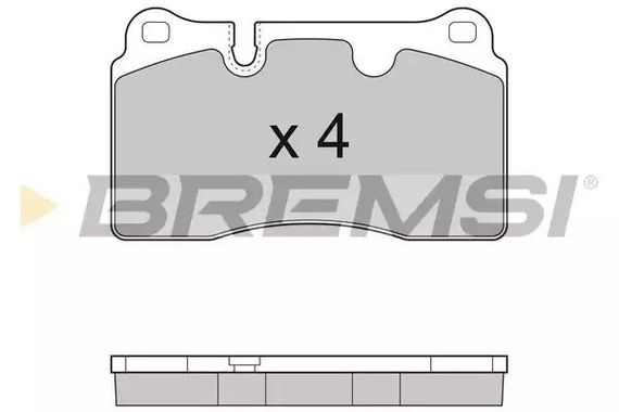 Колодки передні гальмівні VW Touareg 02-(brembo), Bremsi (BP3289) | Зображення 2