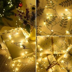 Гірлянда роса лінійна зелений дріт USB з пультом 30м 300LED Жовтий