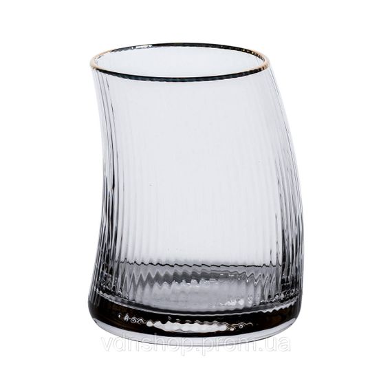 Набір із 6 склянок 400 мл із вигнутими стінками та вертикальним рифленням HP-16-20 | Зображення 2