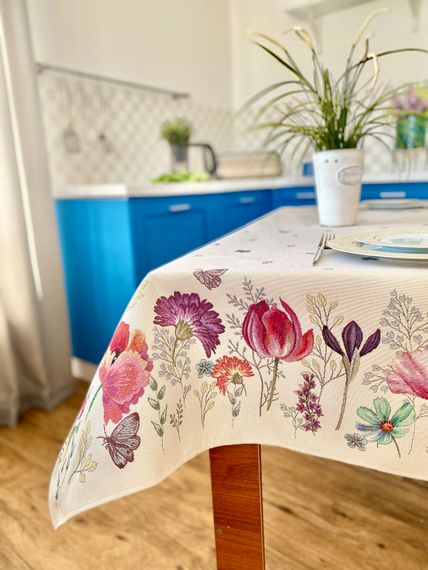 Скатертина гобеленова RUNNER1002 Limaso, 160x250, Прямокутна, Повсякденний, Без люрексу, 75% поліестер, 22% бавовна, 3% акрил, Гобелен | Зображення 6