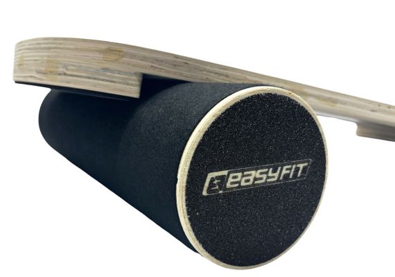 Балансувальна дошка EasyFit баланс борд із валиком чорний (EF-0552) | Зображення 1