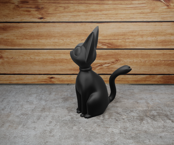 Статуетка довговухий кошеня Чорний, 150 | Зображення 1