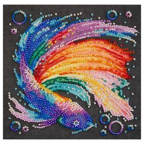 Набор для вышивки бисером "Разноцветный" AM-245 15х15 см