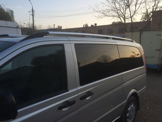 Рейлінги Хром CAN (Оригінальний дизайн) Коротка база (SHORT) для Mercedes Vito W639 2004-2015рр | Зображення 2