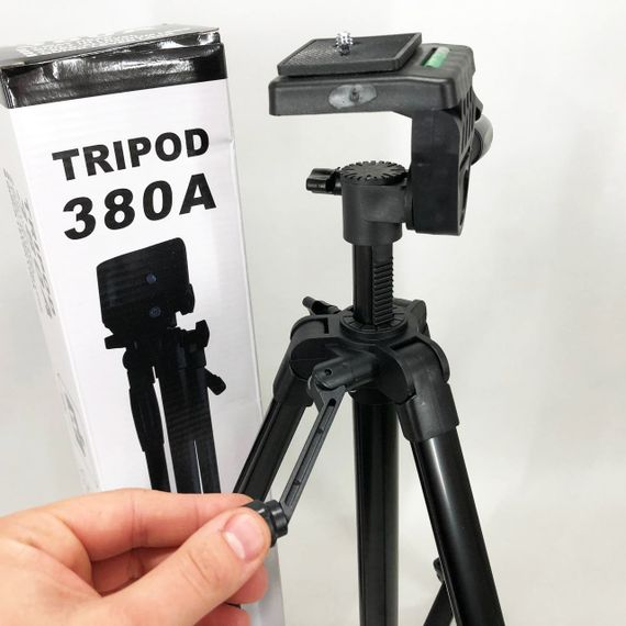 Штатив для камери, телефону, трипод, тринога TriPod 380A 0.50-1.35м, Штатив розкладний для фото | Зображення 6