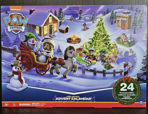 Подарунковий набір Щенячий патруль Адвент календар 2024 Paw Patrol Advent Calendar Оригінал | Зображення 7