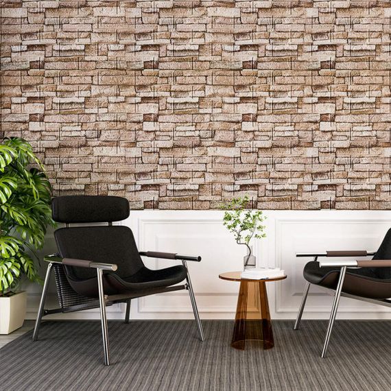 Самоклеюча 3D панель 700х770х3мм Катиринославська цегла (344-3) SW-00001383 | Зображення 4