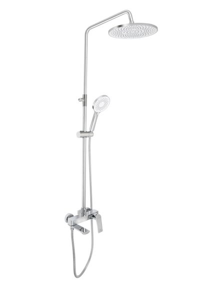 Душова система універсальна Qtap Vlasta New Chrome з виливом QTVLA111CRM45650