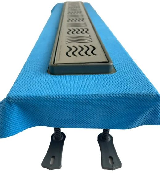 Душевой канал с горизонтальным фланцем Maxiflow Standart Line 60 см решетка Волна 4022.TY050K.060.1 | Зображення 5