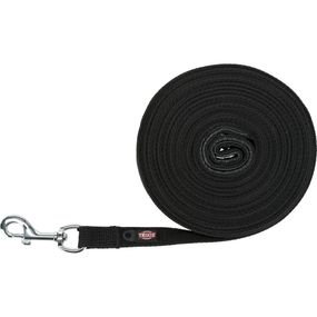 Повідець Trixie для собак котон M–L 10 м х 20 мм чорний