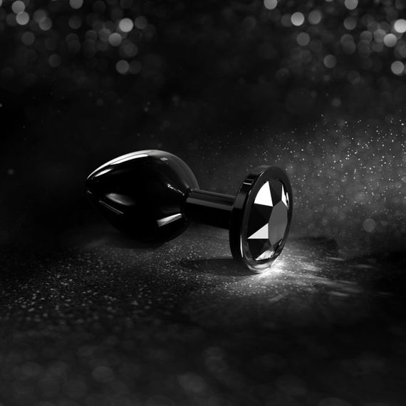 Металева анальна пробка з кристалом Dorcel Diamond Plug Black S (м'яте паковання!!!) Sex Aura | Зображення 8