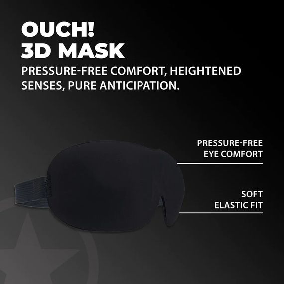 Маска на очі - Ouch! 3D Blindfold Black | Зображення 1